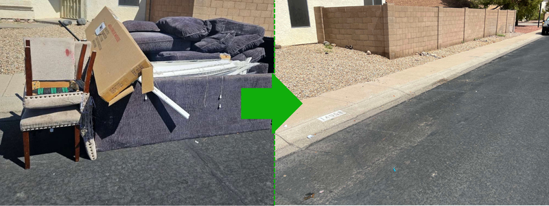 Before and after cleanup 3